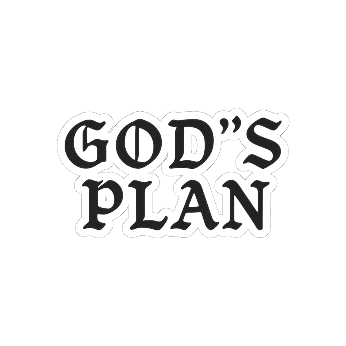 God's Plan Sticker | Inspirational Vinyl Decal