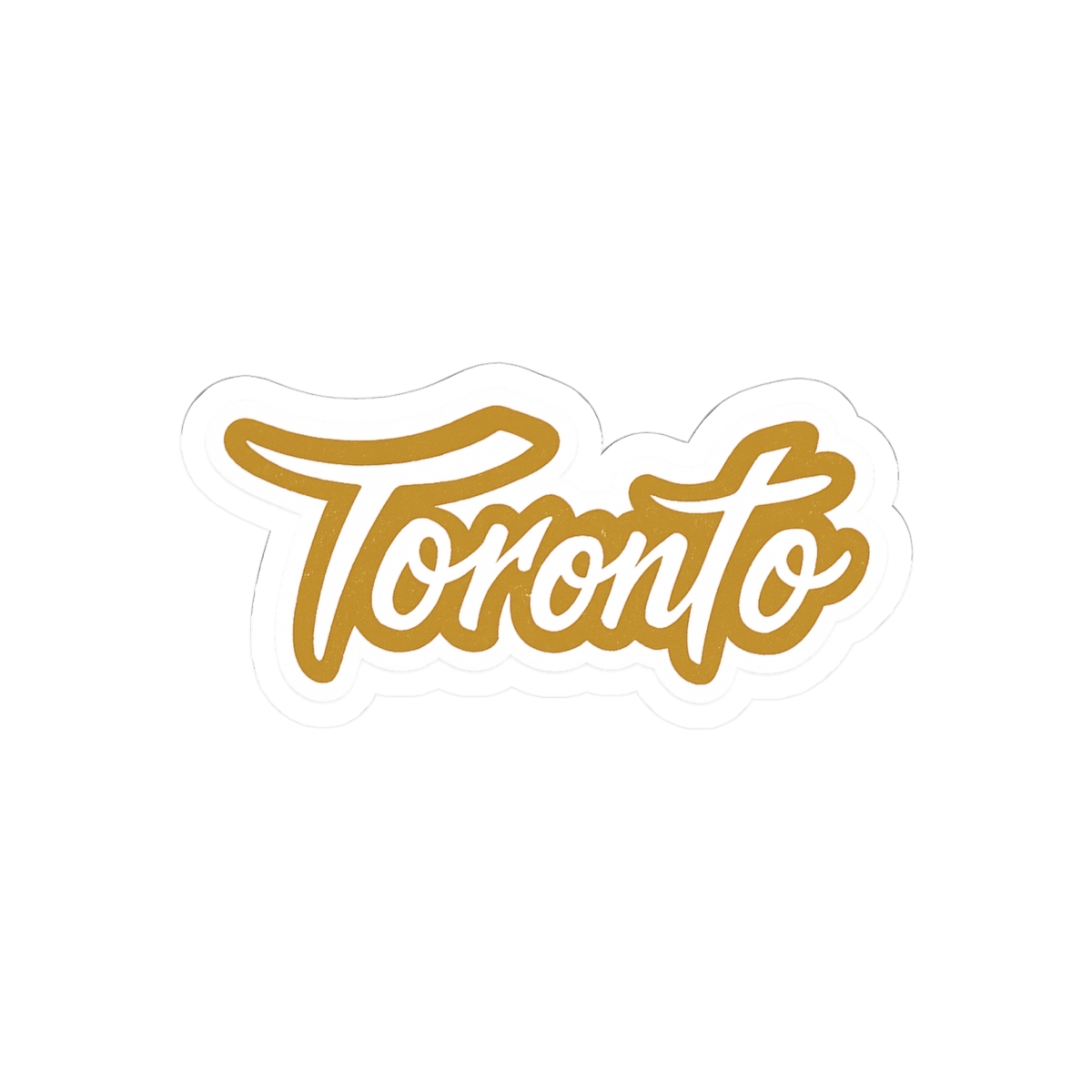 Shiny Gold Toronto Sticker | Bold Vinyl Decal